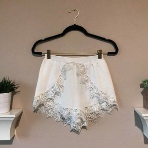 Tobi Chiffon Lace Shorts